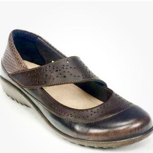 Naot Aroha Brown Mary Jane Shoes